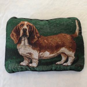 Bassett Hound Tapestry Throw Pillow